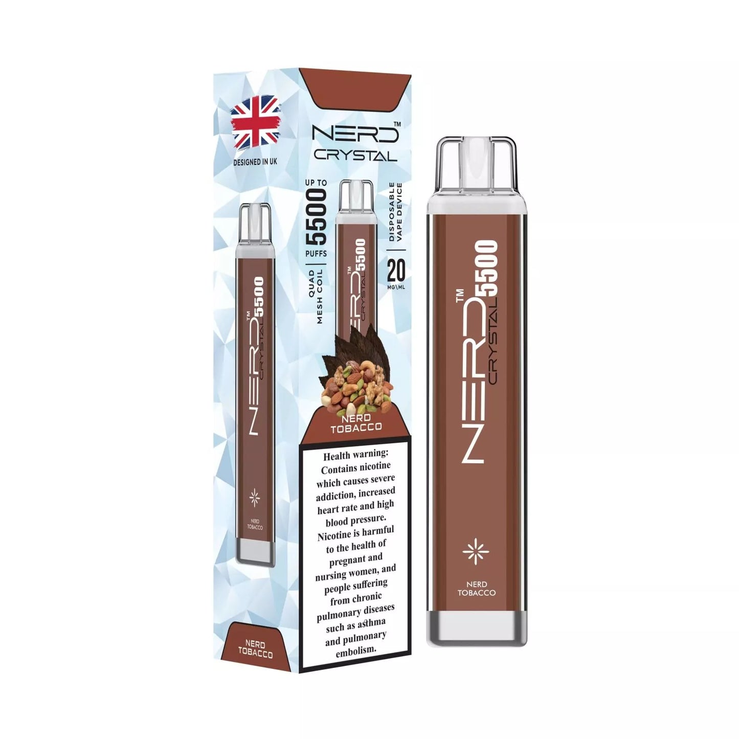 NERD Crystal 5500 Puffs Disposable vape in Dubai, UAE Vape Hub Smoking Place