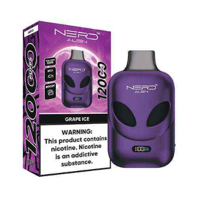 NERD Alien 12000 Puffs 20MG Disposable Vape in Dubai UAE Vape Hub Smoking Place