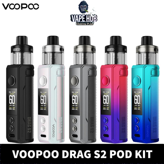 Get the Genuine VOOPOO Drag S2 Pod Kit 60W in UAE Vape Hub Smoking Place