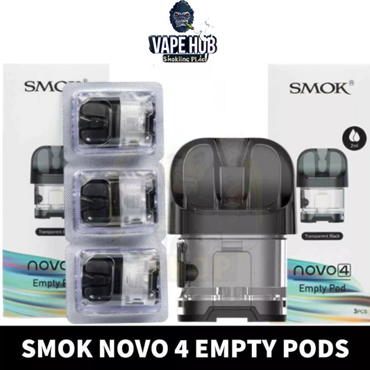 SMOK Novo 4 Empty Pods 2ml Pod Cartridge in Dubai (3 PCS Per Pack) Vape Hub Smoking Place