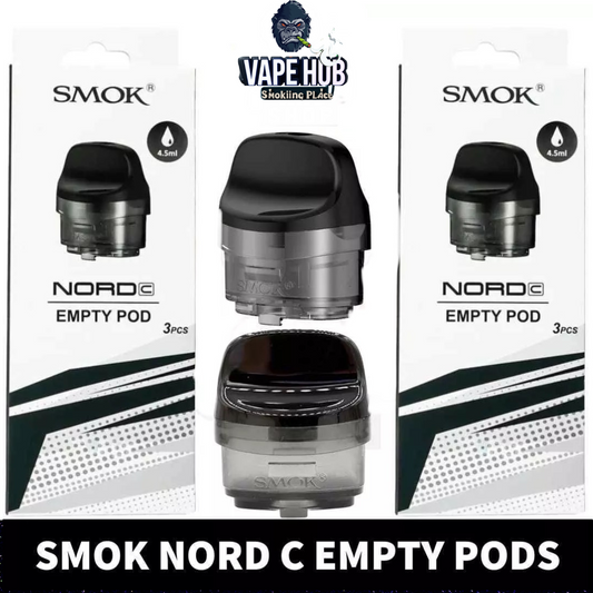 SMOK Nord C Empty Pods 4.5ml Pod Cartridge in Dubai (3PCS-Per Pack) Vape Hub Smoking Place