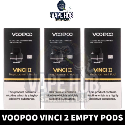 VOOPOO Vinci 2 Pods 6.5ml Replacement Pod Cartridge for Vinci 2 & Vinci X2 (2PC-pack) in Dubai, UAE Vape Hub Smoking Place