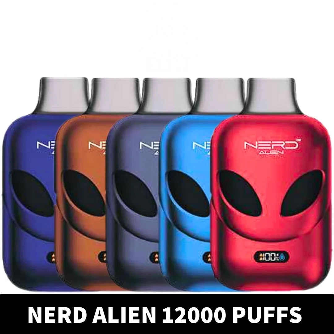 NERD Alien 12000 Puffs 20MG Disposable Vape in Dubai UAE Vape Hub Smoking Place