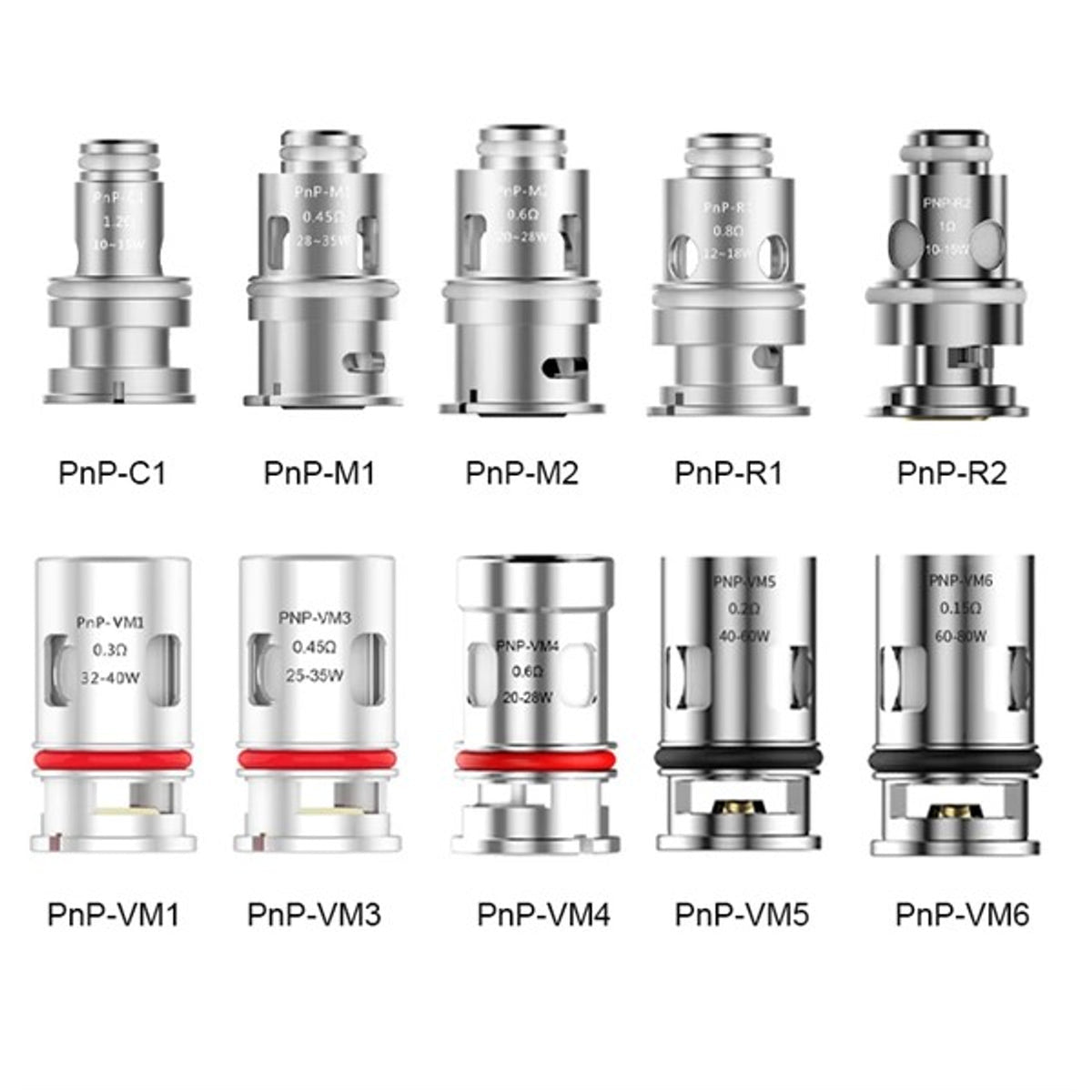 VOOPOO PnP Replacement Coils (5-Pack) Dubai UAE Vape Hub Smoking Place