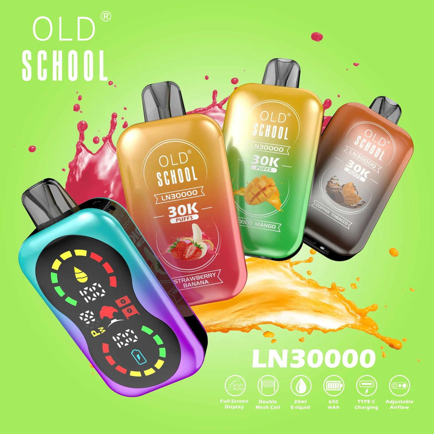 OLD School LN 30000 Puffs Disposable Vape Dubai UAE