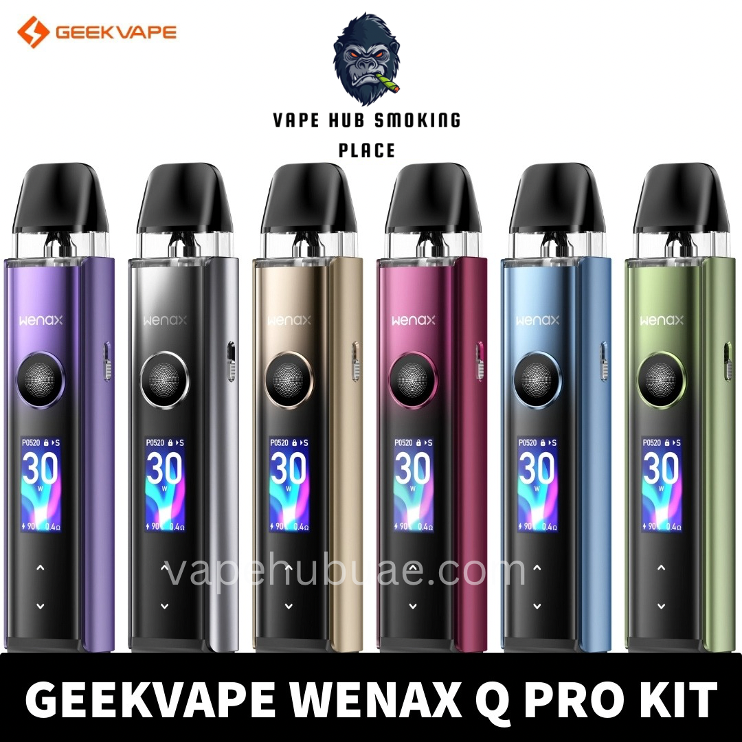 Geekvape Wenax Q Pro Pod System Kit 1200mAh Dubai Vape Hub Smoking Place Geekvape Wenax Q Pro Pod System Kit 1200mAh Dubai Vape Hub Smoking Place