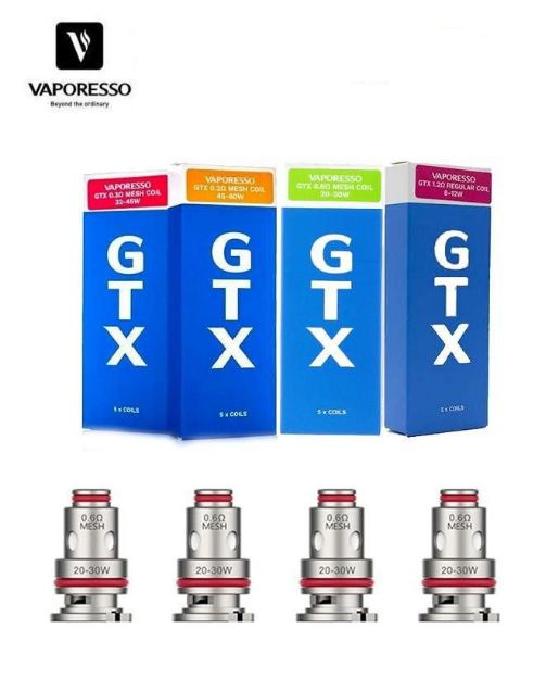 VAPORESSO GTX REPLACEMENT COILS 5PC/Pack