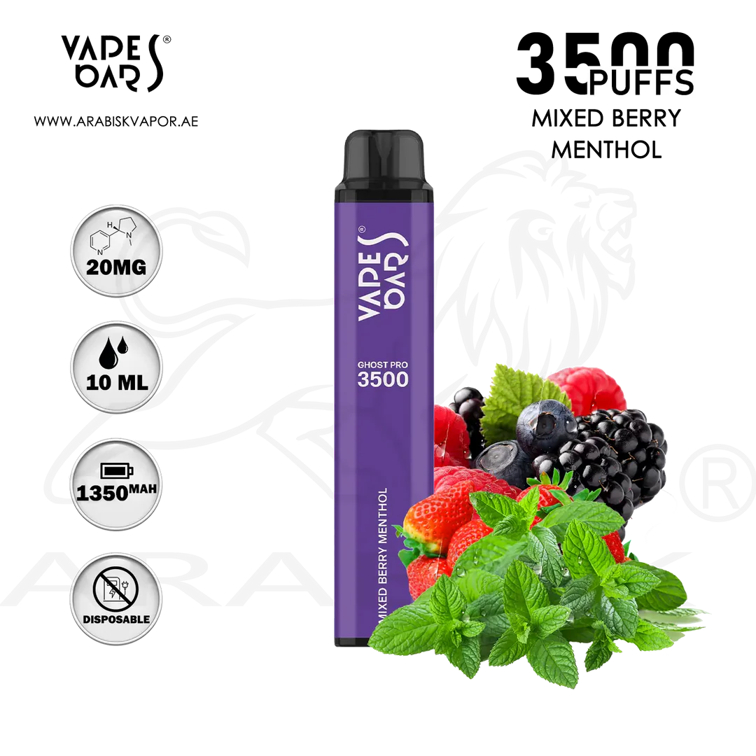 Vapes Bars| Ghost Vape Pro 2% nicotine 3500 Puff Disposable Vape in Dubai Sharjah Vape Hub Smoking Place