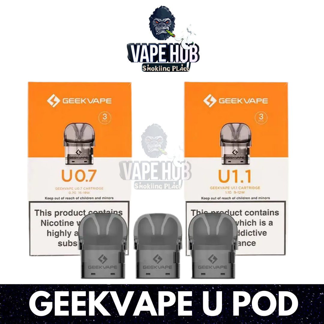 GEEKVAPE U Pod Cartridge 2ml Replacement Pod in UAE (3 PCS Per Pack) Vape Hub Smoking Place GEEKVAPE U Pod Cartridge 2ml Replacement Pod in UAE (3 PCS Per Pack) Vape Hub Smoking Place