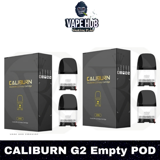 Uwell Caliburn G2 Empty Pod Cartridge. Each pack includes 2 pods, Vape Hub Smoking Place