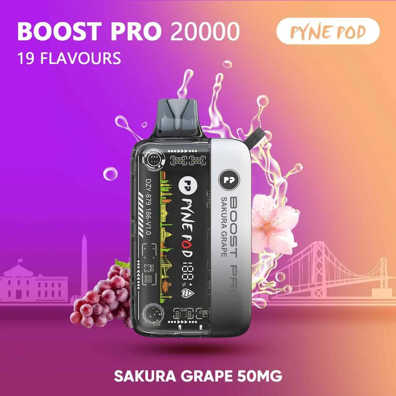 PYNE POD Boost Pro 20000 Puffs 5%MG Disposable Vape in Dubai UAE Vape Hub Smoking Place