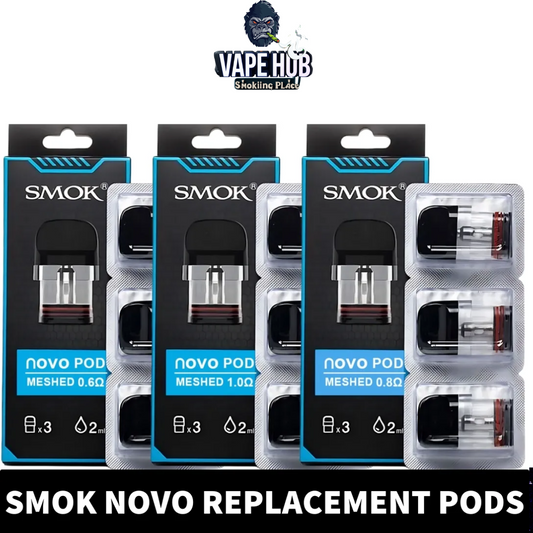 SMOK Novo Replacement Pods in Dubai (3Pc-Pack) Vape Hub Smoking Place