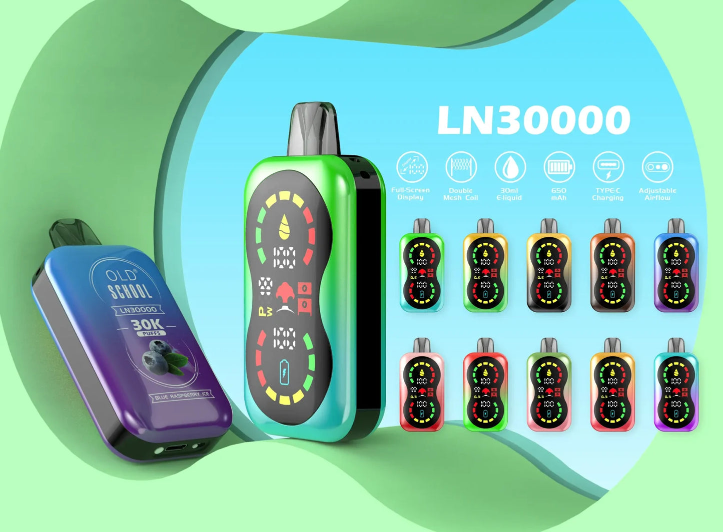 OLD School LN 30000 Puffs Disposable Vape Dubai UAE