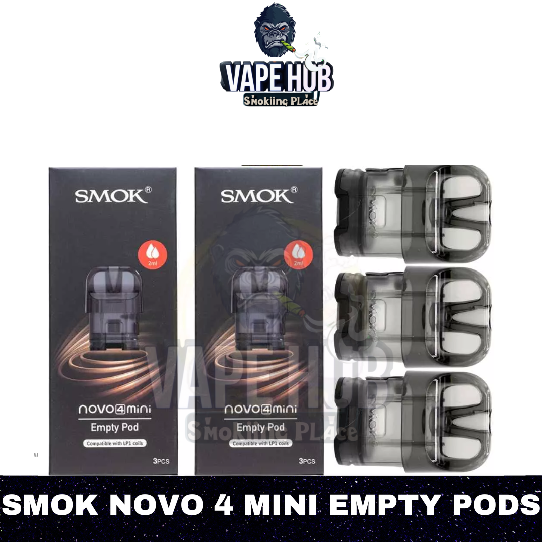 SMOK Novo 4 Mini Empty Pods 2ml Replacement Pods Cartridge Vape Hub Smoking Place