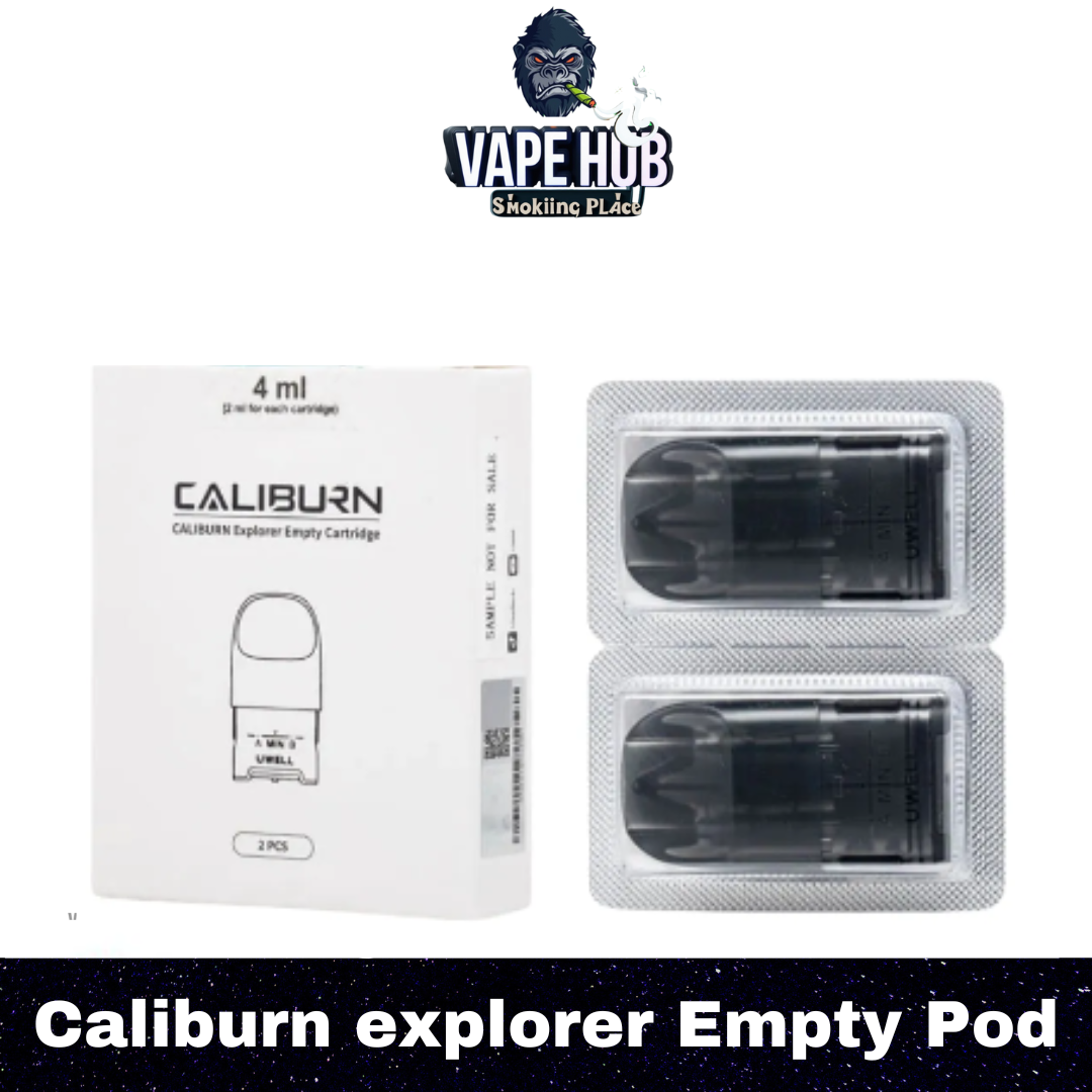 UWELL Caliburn explorer Empty Pod (2Pc-Pack) Cartridge 4ml Replacement Pod in Dubai Vape Hub Smoking Place