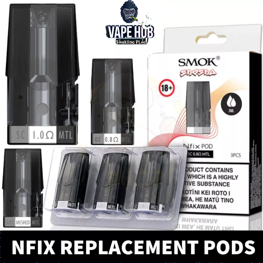 Smok Nfix Replacement Pods in UAE Dubai (3PCS-Pack) Vape Hub Smoking Place