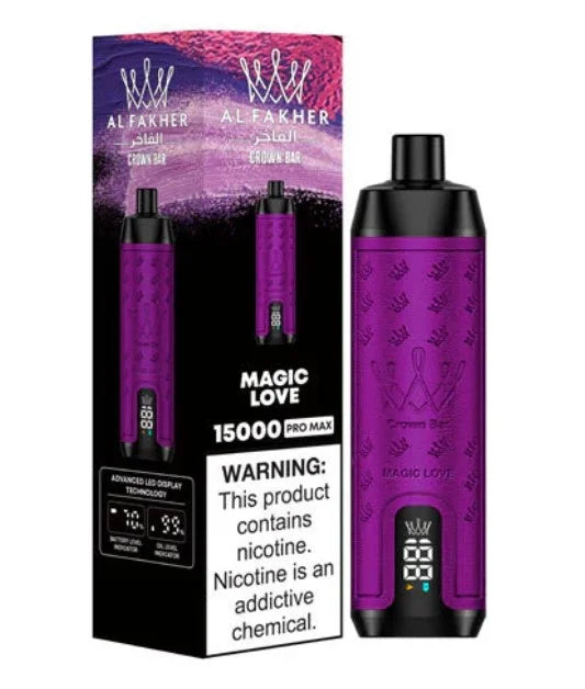 Al Fakher Crown bar 15000 puffs pro max Disposable Vape Dubai Vape Hub Smoking Place
