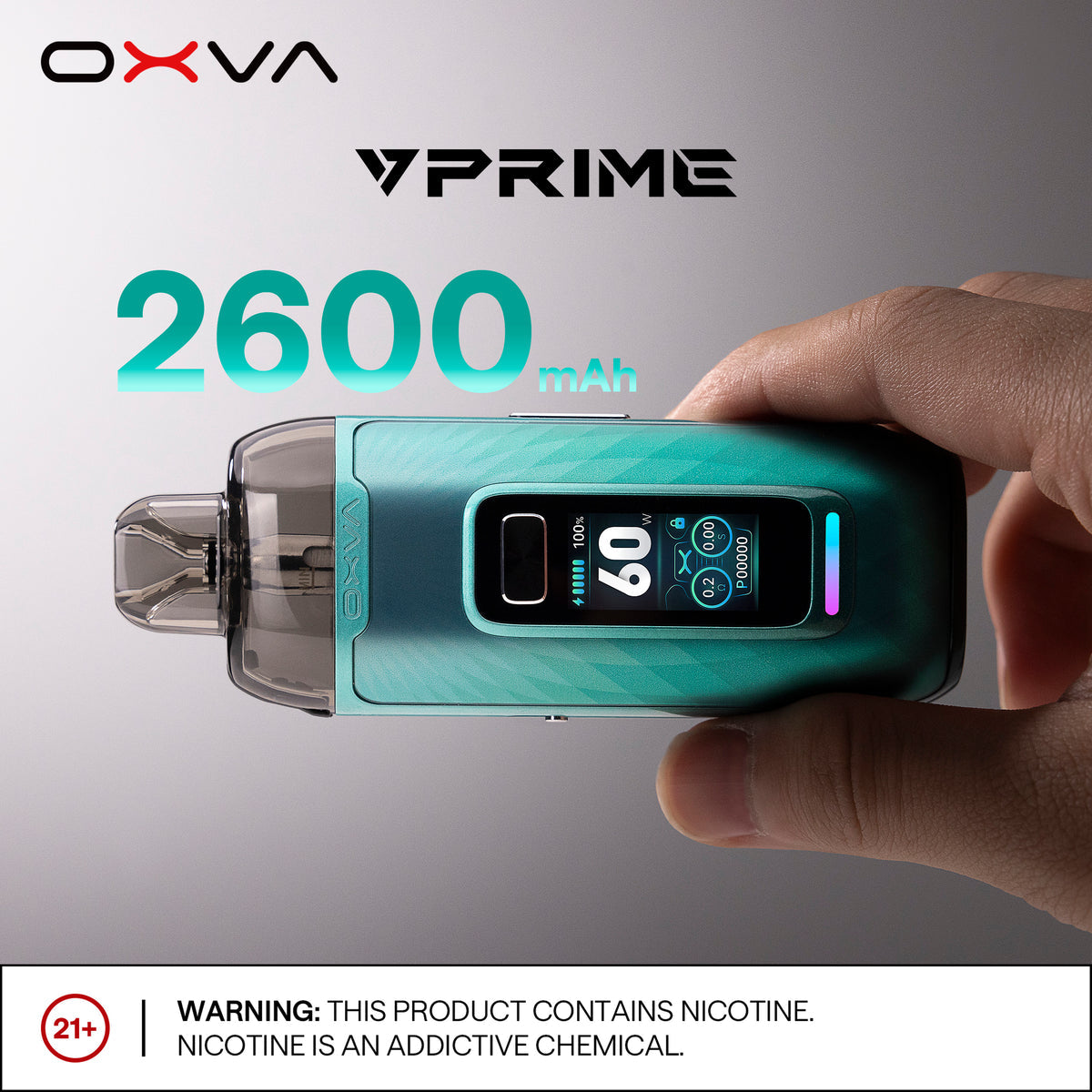 OXVA VPRIME Pod Kit 60W 
2600mah Dubai UAE Vape Hub Smoking Place