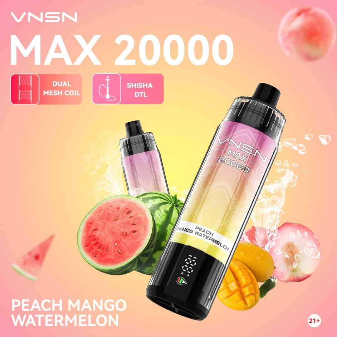 VNSN Max Shisha 20000 Puffs Disposable Vape in UAE Vape Hub Smoking Place