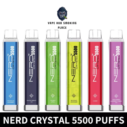 NERD Crystal 5500 Puffs  Disposable vape in Dubai, UAE Vape Hub Smoking Place