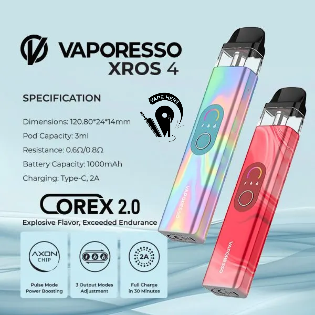 VAPORESSO XROS 4 PD SYSTEM Vape Hub Smoking Place