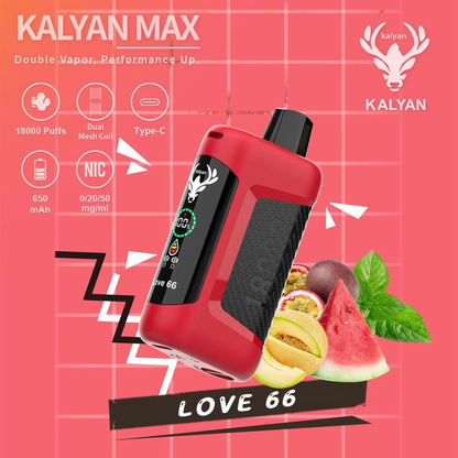 Kalyan Max 18000 Puffs Disposable Vape In Duabi Vape Hub Smoking Place