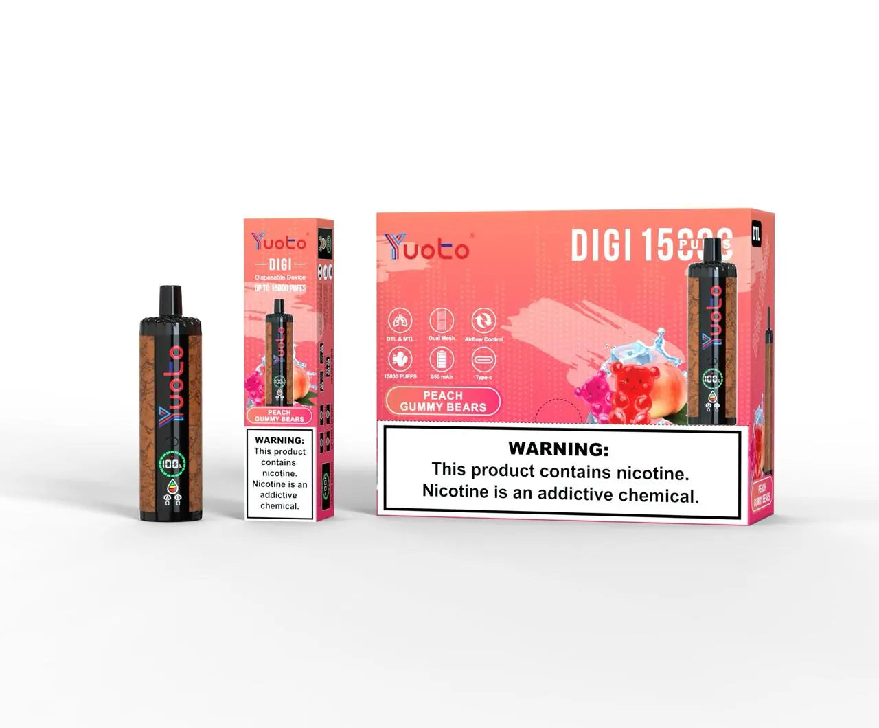 Yuoto DiGI 15000 Puffs Vape Hub Smoking