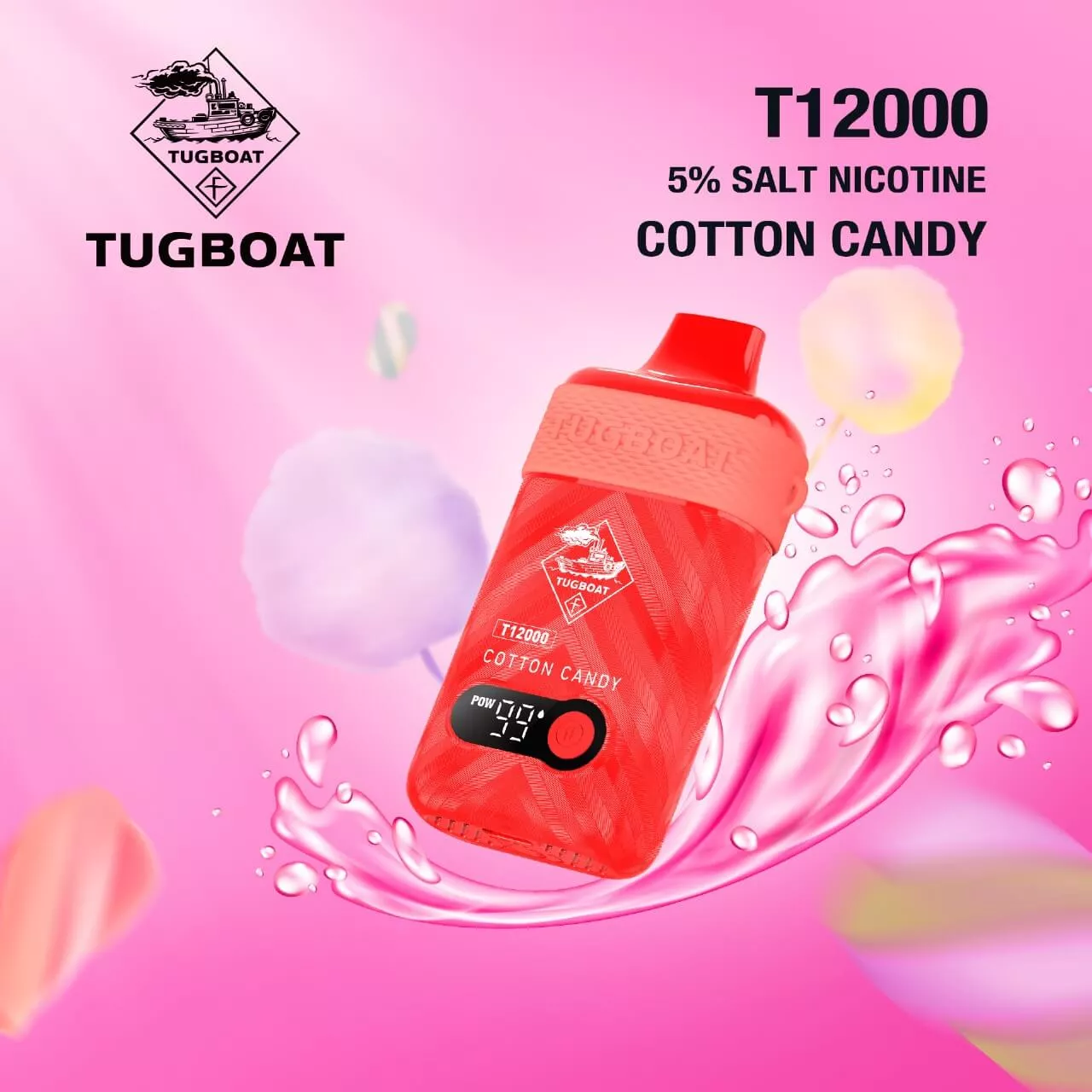 Tugboat T12000 puffs 50 MG rechargeable Disposable vape in Dubai Vape Hub Smoking Place