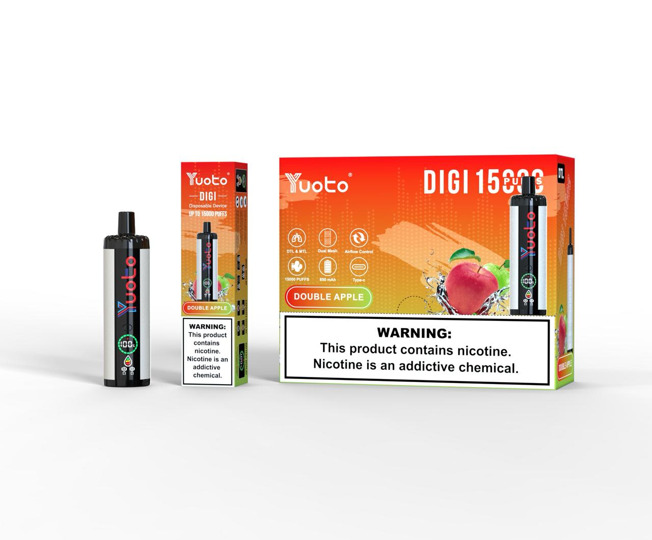 Yuoto DiGI 15000 Puffs Vape Hub Smoking