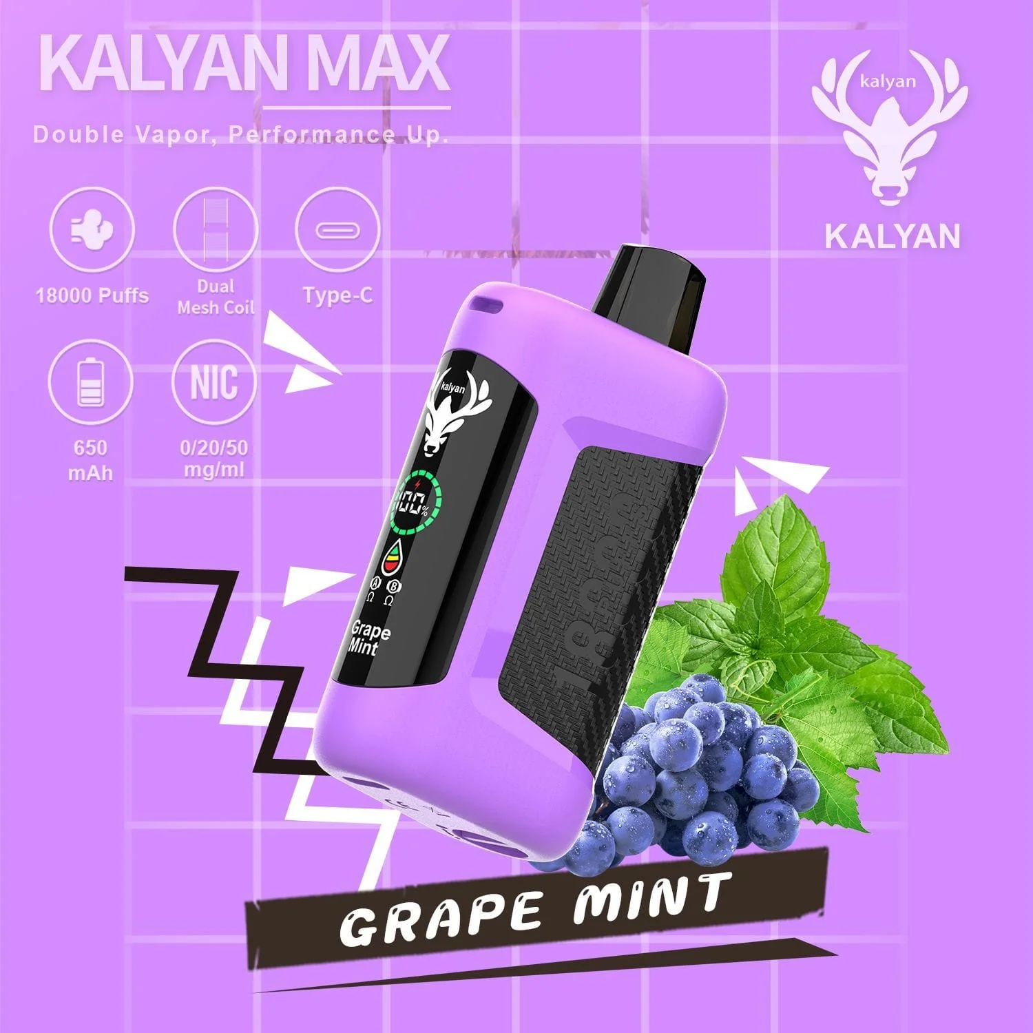 Kalyan Max 18000 Puffs Disposable Vape In Duabi Vape Hub Smoking Place