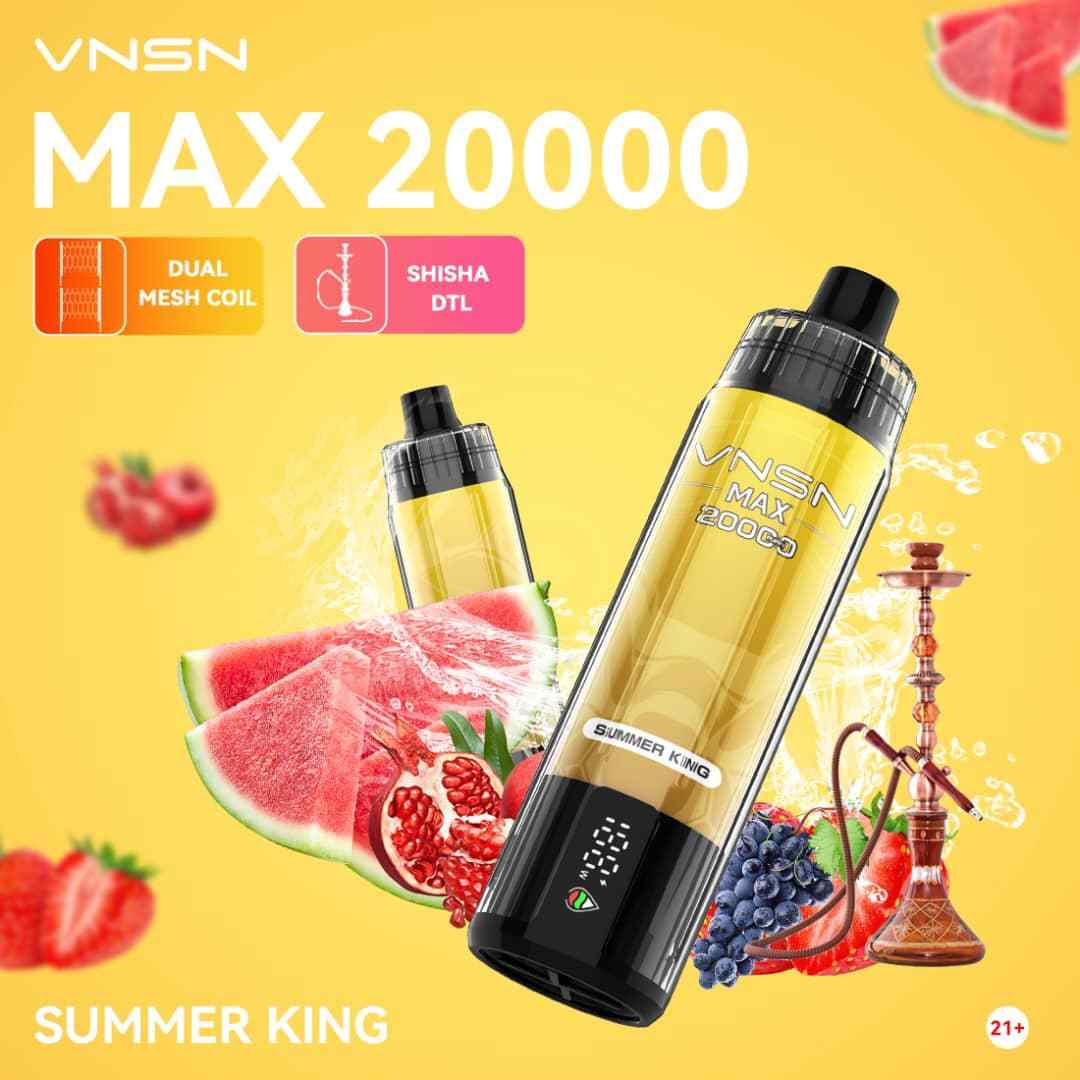 VNSN Max Shisha 20000 Puffs Disposable Vape in UAE Vape Hub Smoking Place