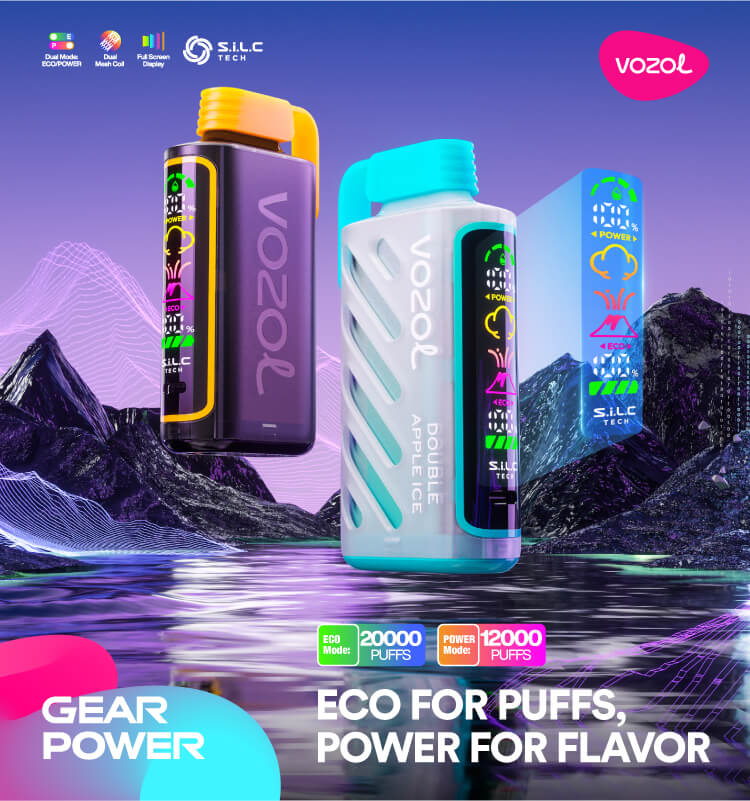 VOZOL Gear Power 20000 Puffs 50mg Dual Mode Disposable Vape Vape Hub Smoking Place