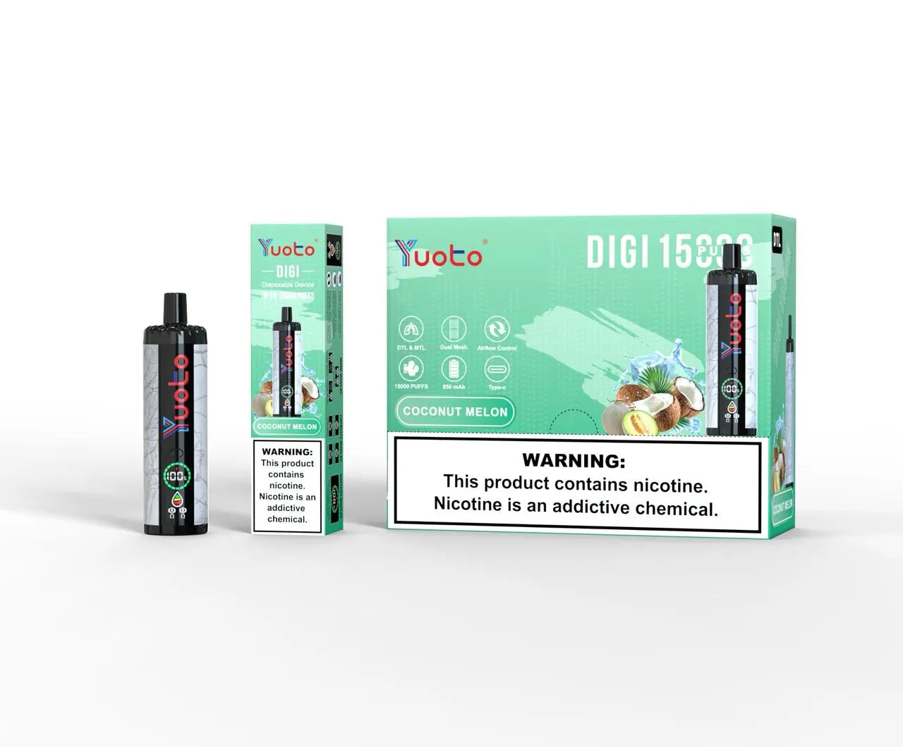 Yuoto DiGI 15000 Puffs Vape Hub Smoking