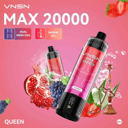 VNSN Max Shisha 20000 Puffs Disposable Vape in UAE Vape Hub Smoking Place