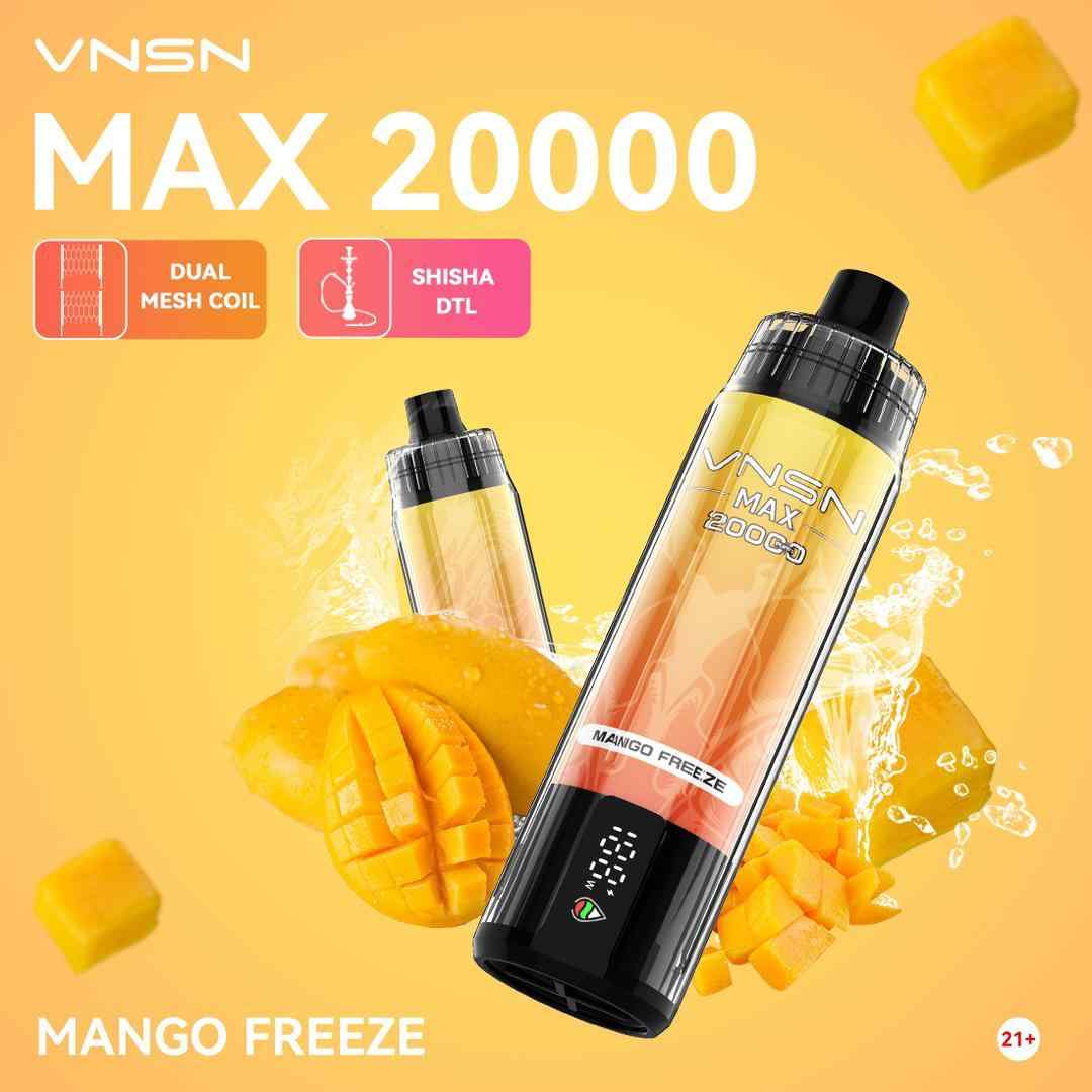 VNSN Max Shisha 20000 Puffs Disposable Vape in UAE Vape Hub Smoking Place