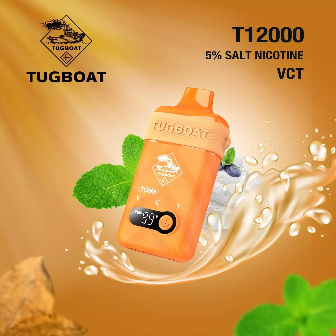 Tugboat T12000 puffs 50 MG rechargeable Disposable vape in Dubai Vape Hub Smoking Place