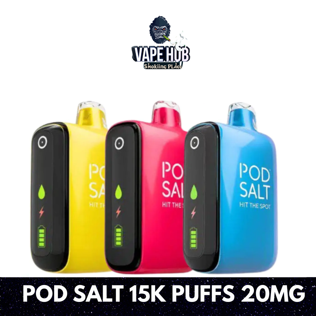 Pod Salt 15000 Puffs Disposable Vape 20mg in Dubai Sharjah Vape Hub Smoking Place