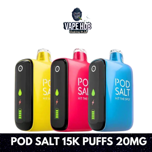 Pod Salt 15000 Puffs Disposable Vape 20mg in Dubai Sharjah Vape Hub Smoking Place