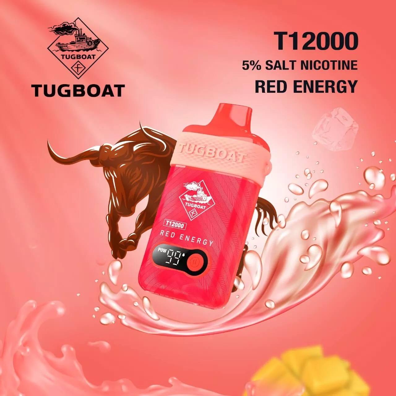 Tugboat T12000 puffs 50 MG rechargeable Disposable vape in Dubai Vape Hub Smoking Place