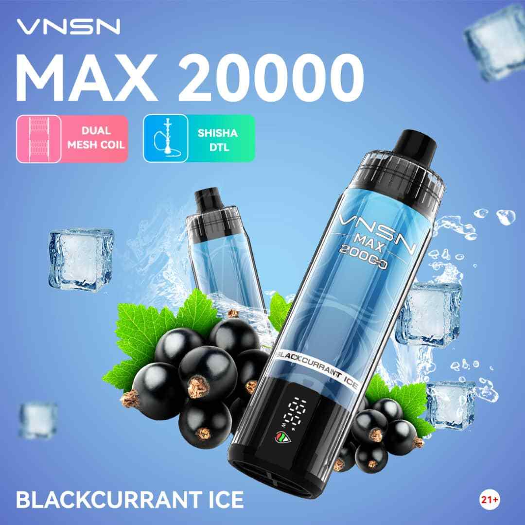 VNSN Max Shisha 20000 Puffs Disposable Vape in UAE Vape Hub Smoking Place