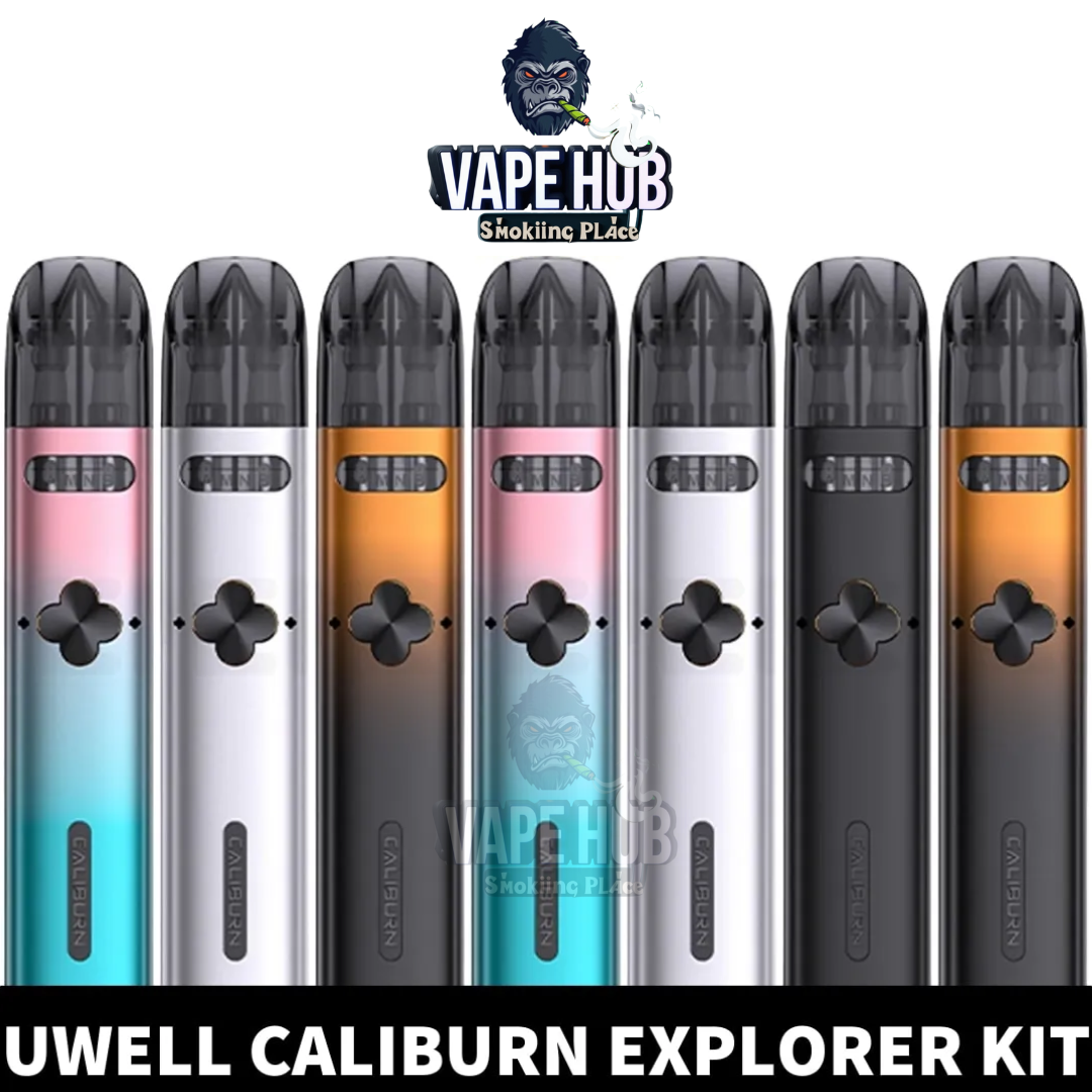 UWELL Caliburn Explorer Kit 32W Pod System 1000mAh Vape Kit in Dubai Vape Hub Smoking Place UWELL Caliburn Explorer Kit 32W Pod System 1000mAh Vape Kit in Dubai Vape Hub Smoking Place