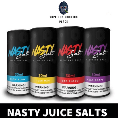 NASTY SALTNIC 30ML E-LIQUID- SALTNICOTINE FLAVOURS Vape Hub Smoking