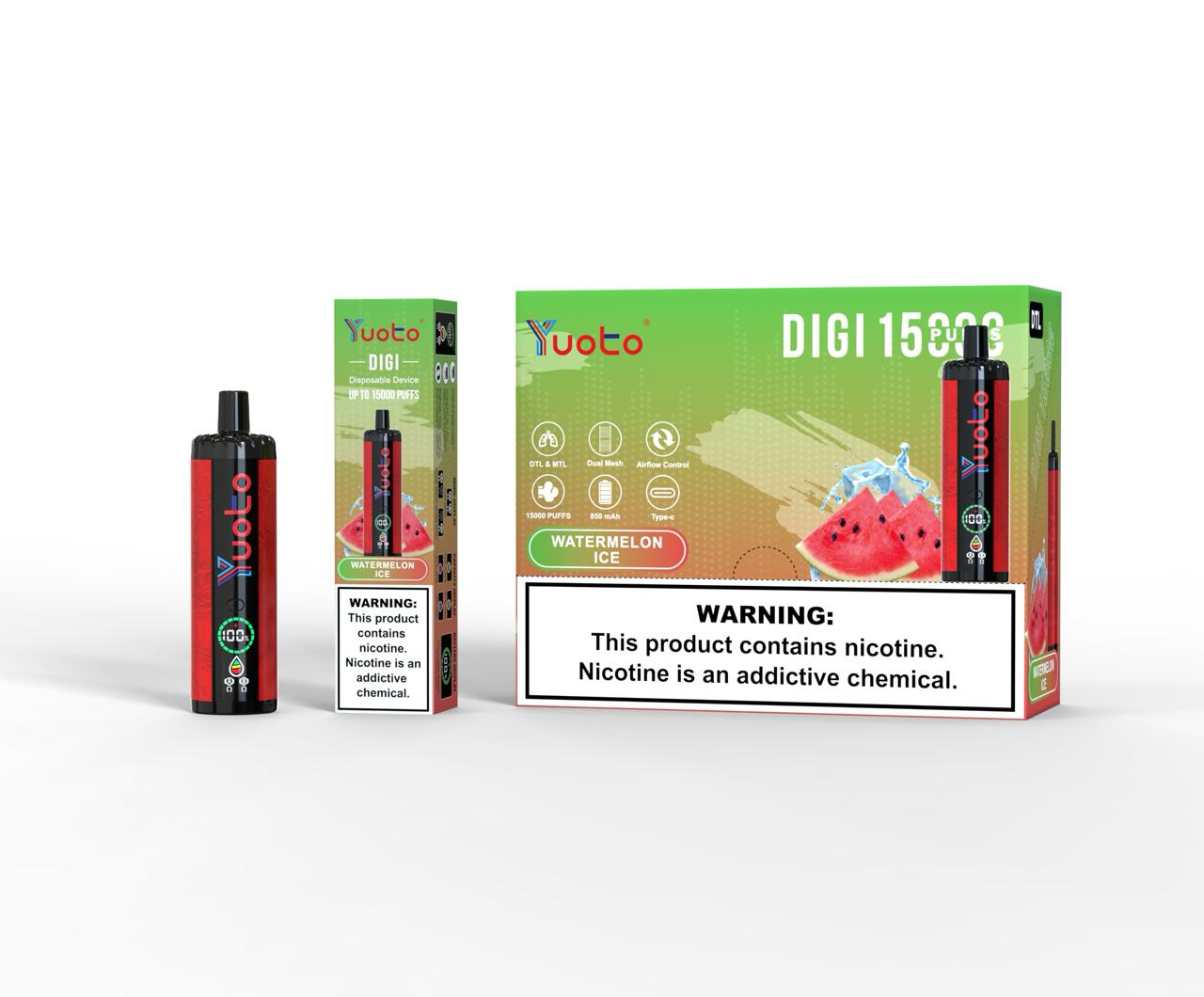 Yuoto DiGI 15000 Puffs Vape Hub Smoking