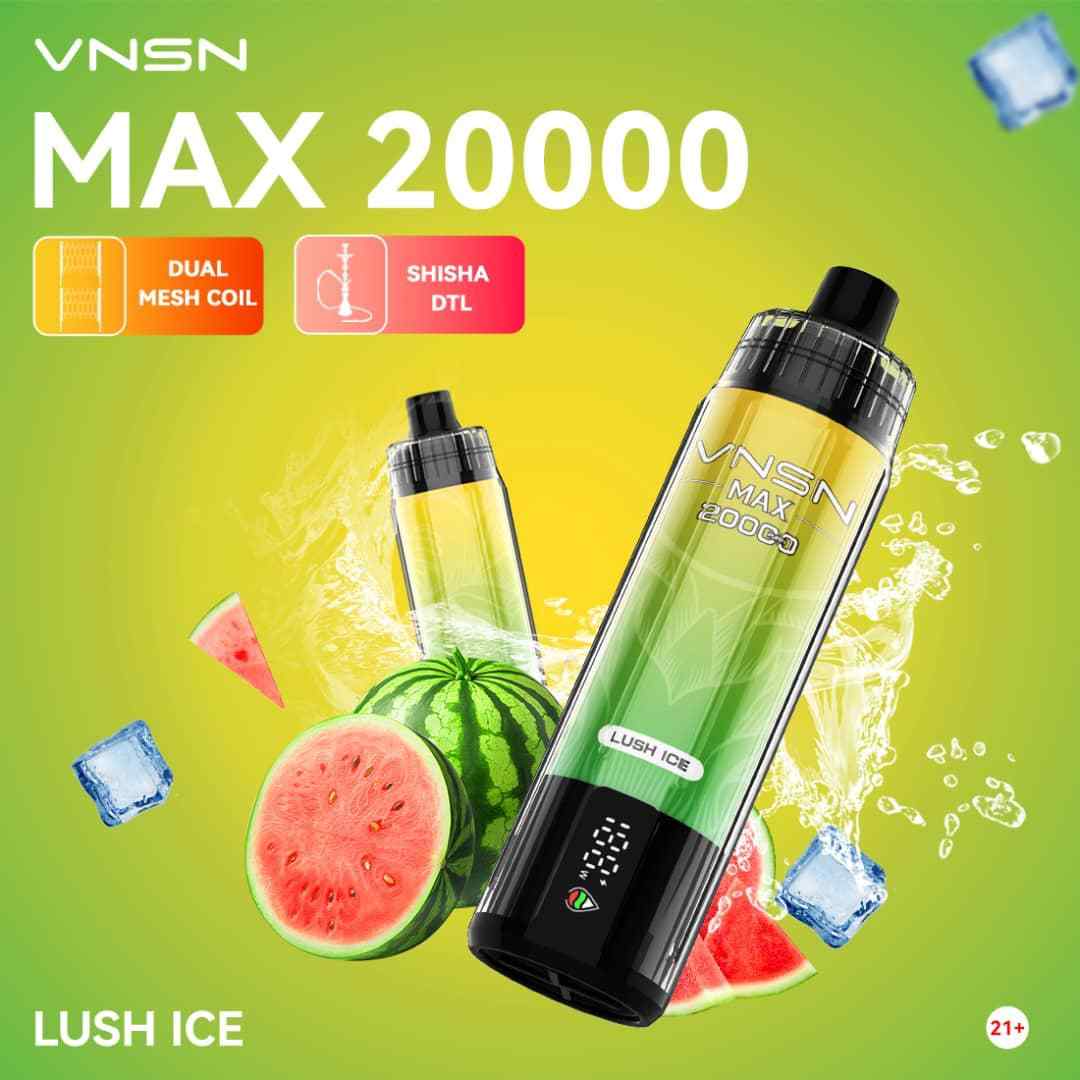 VNSN Max Shisha 20000 Puffs Disposable Vape in UAE Vape Hub Smoking Place