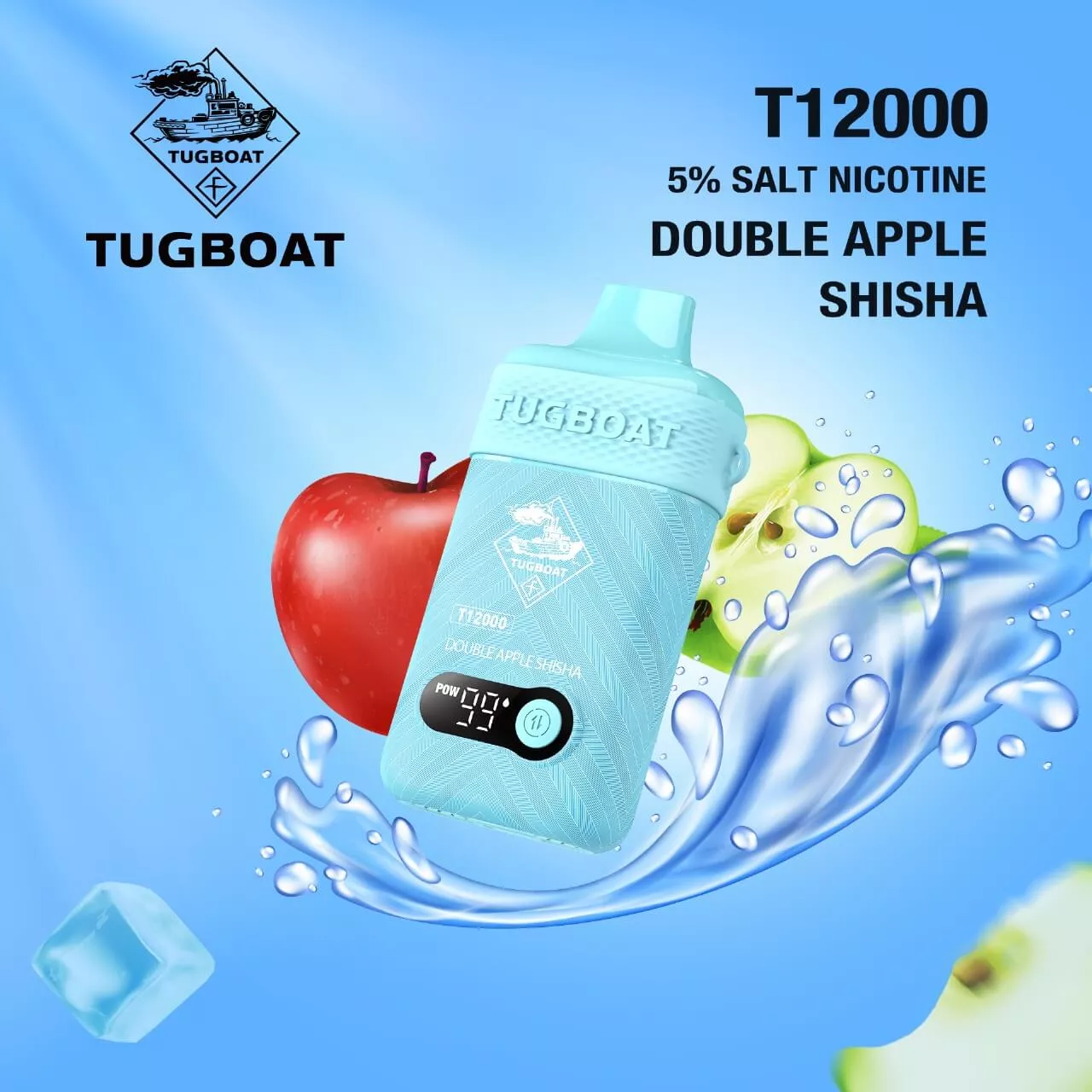 Tugboat T12000 puffs 50 MG rechargeable Disposable vape in Dubai Vape Hub Smoking Place