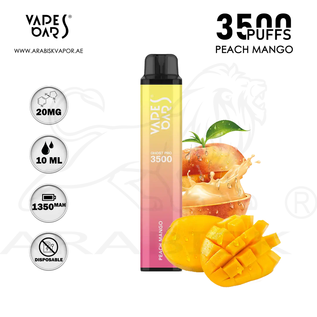 Vapes Bars| Ghost Vape Pro 2% nicotine 3500 Puff Disposable Vape in Dubai Sharjah Vape Hub Smoking Place