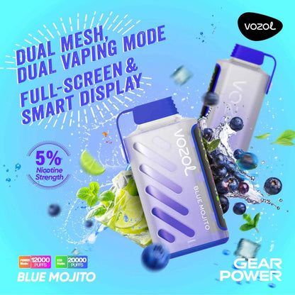 VOZOL Gear Power 20000 Puffs 50mg Dual Mode Disposable Vape Vape Hub Smoking Place