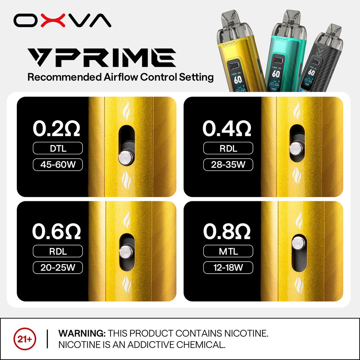 OXVA VPRIME Pod Kit 60W 
2600mah Dubai UAE Vape Hub Smoking Place