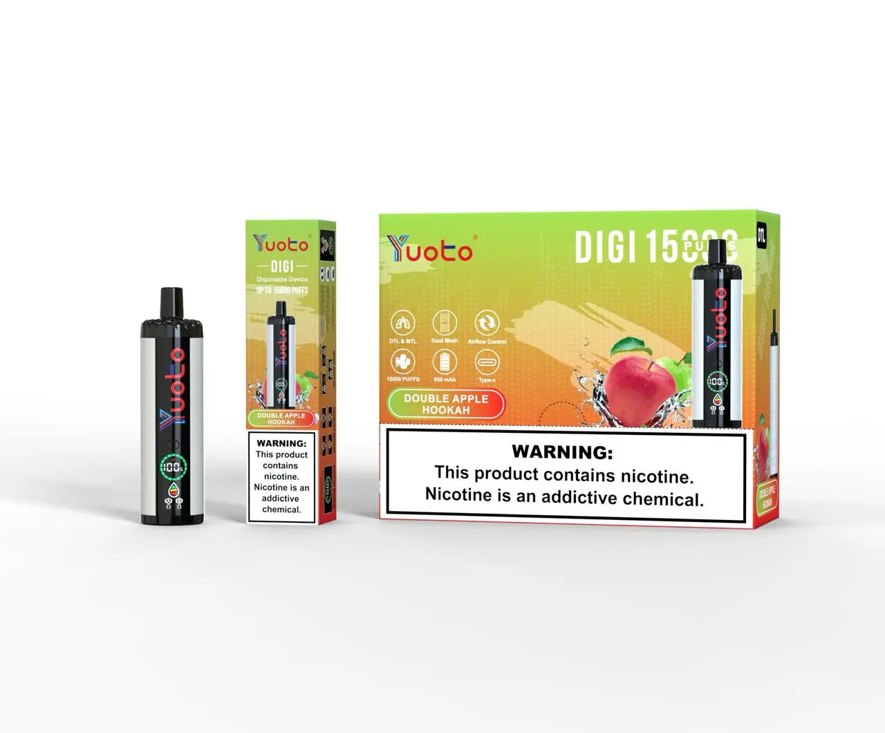 Yuoto DiGI 15000 Puffs Vape Hub Smoking