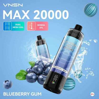 VNSN Max Shisha 20000 Puffs Disposable Vape in UAE Vape Hub Smoking Place